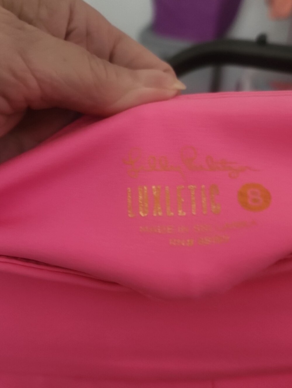 LP W Sz 8 Corso Bright Pink Luxletic Golf Pants - Picture 3 of 4
